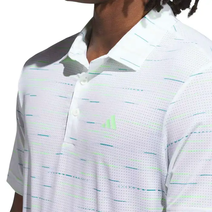 Adidas Ultimate365 Mesh Glimmer Print Polo - Image 4