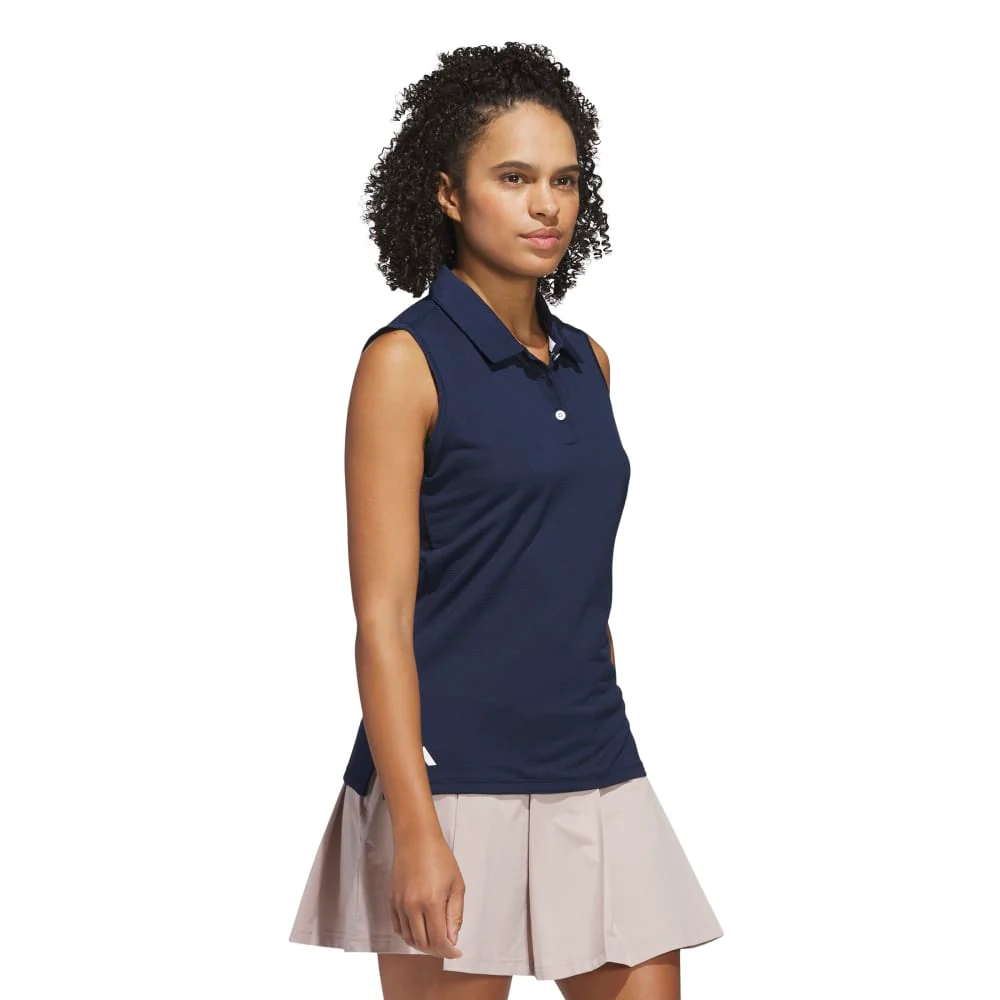 Adidas Solid Ottoman Ladies Polo - Image 3