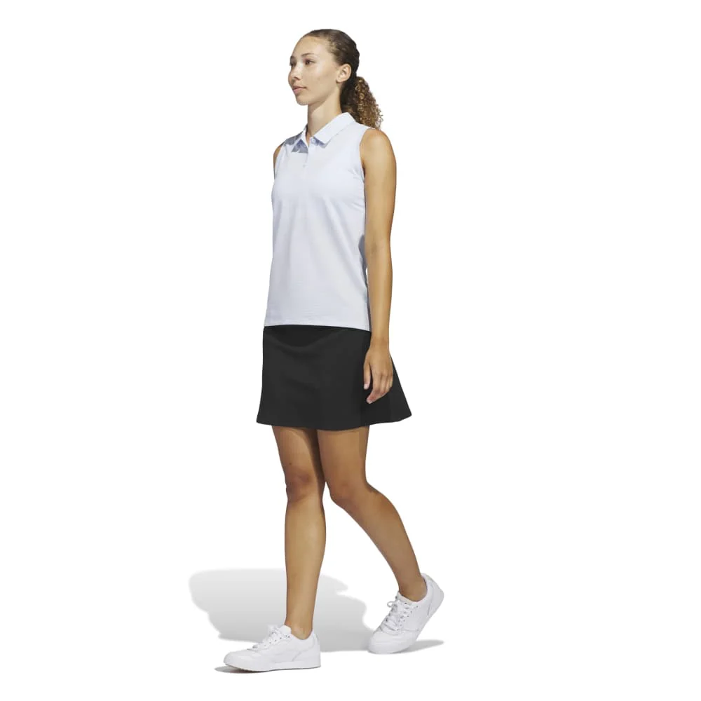 Adidas Solid Ottoman Sleeveless Polo - Image 3