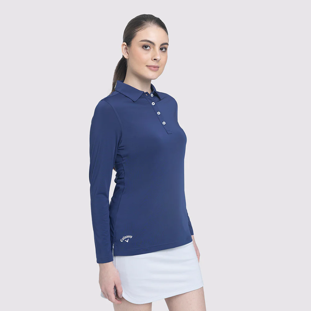 Callaway Ellerston Long Sleeve Ladies Polo - Image 4