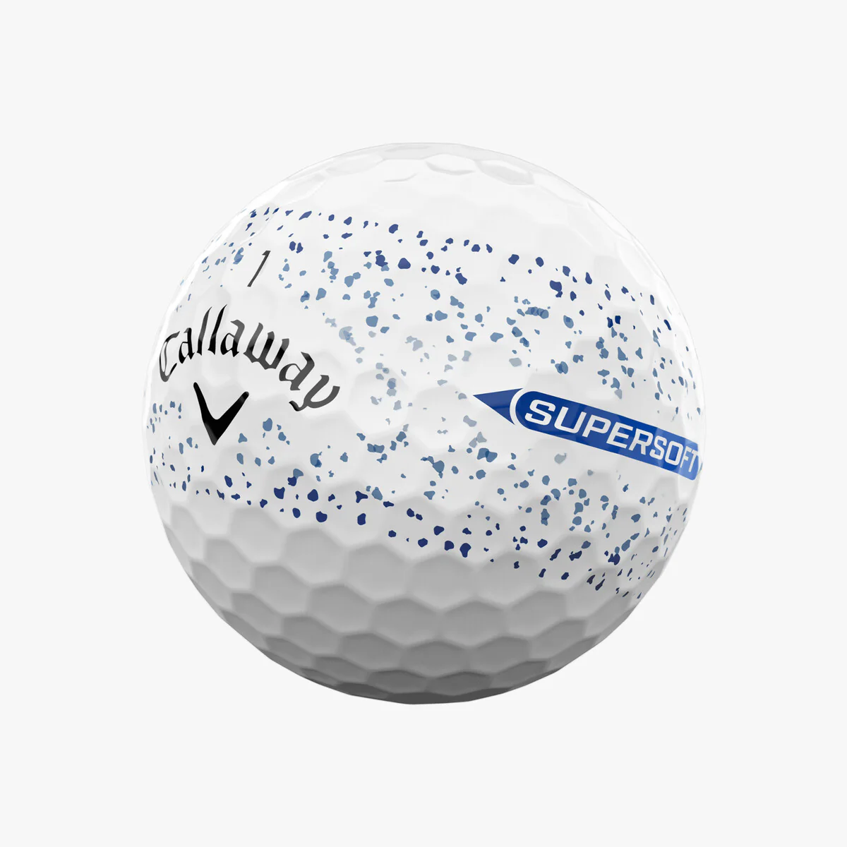 Callaway 2025 Supersoft Golf Balls 12pk - Blue Splatter - Image 2