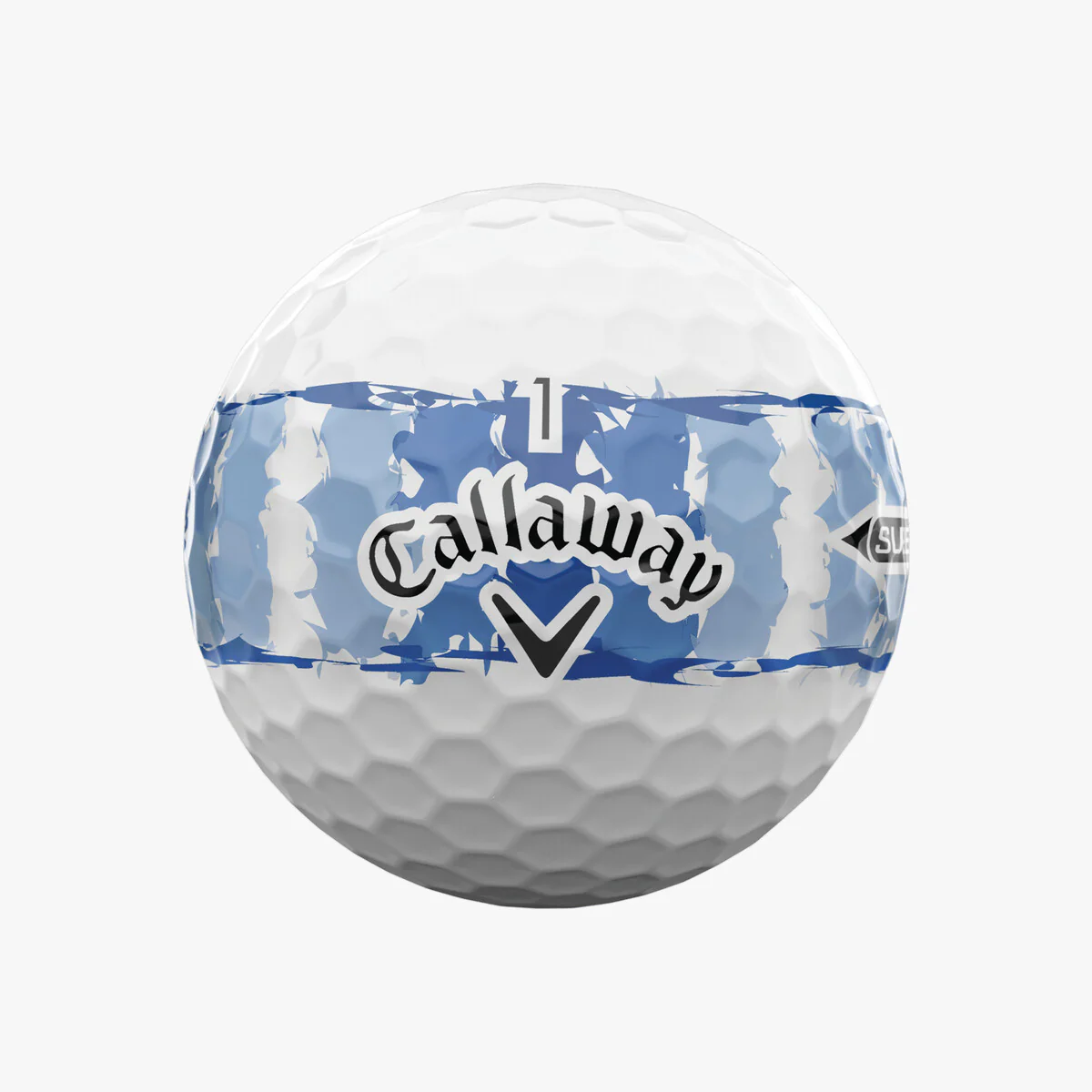 Callaway 2026 Supersoft Distressed Blue Stripe Golf Balls 12pk - Image 2