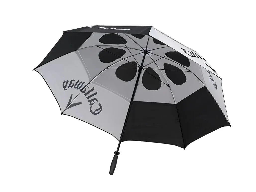Callaway 2024 Tour Authentic Umbrella - Black/White - Image 2