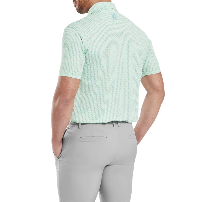 FootJoy Figure Print Lisle Polo - Image 2