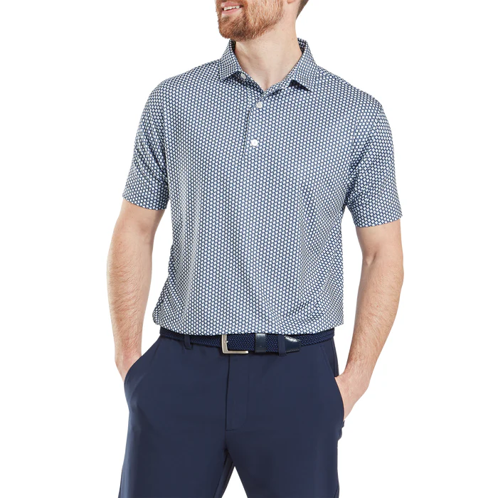 FootJoy Houndstooth Geo Lisle Polo - Image 9