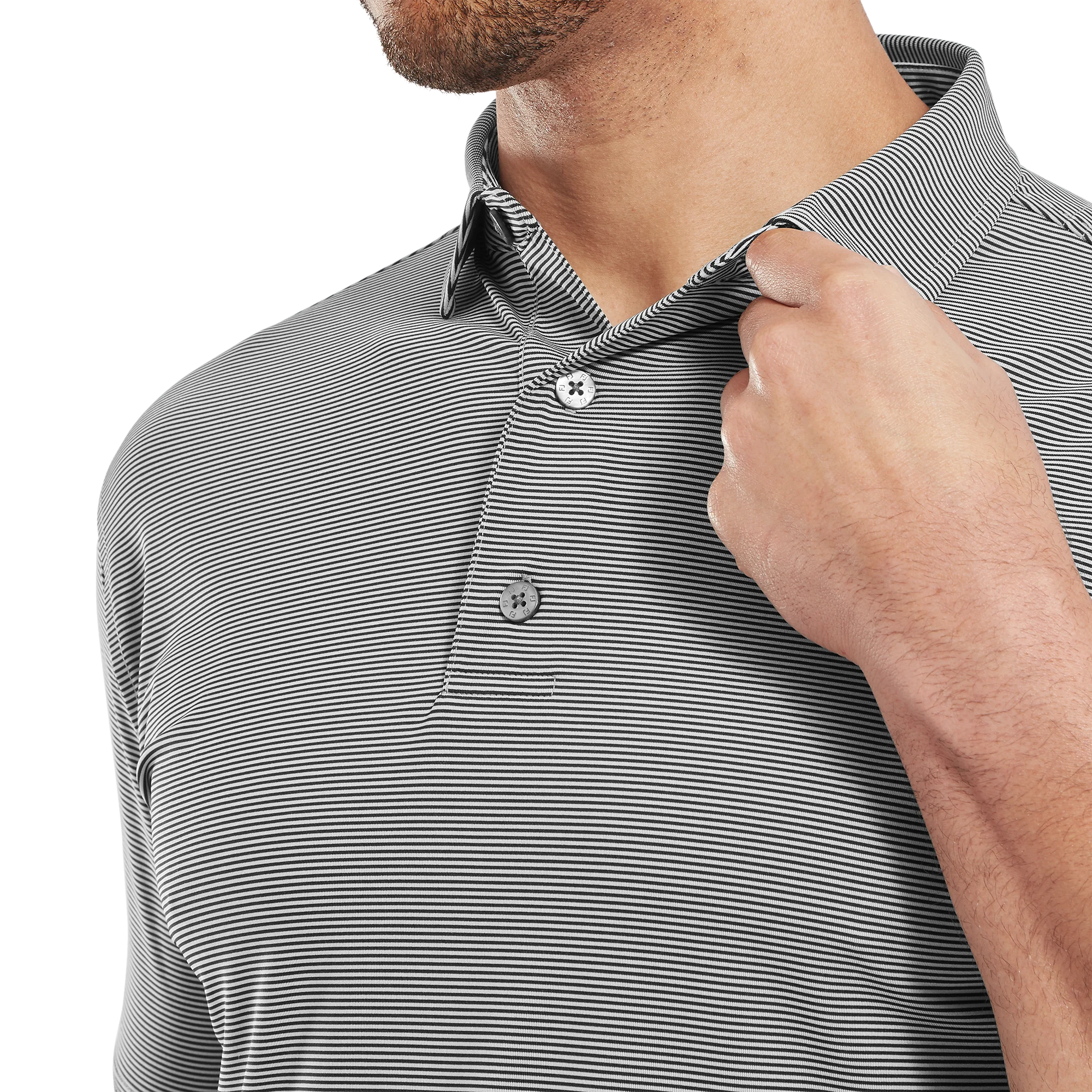 FootJoy Micro Feeder Stripe Lisle Polo - Image 7