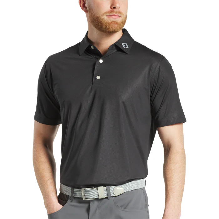 FootJoy Tonal Dot Print Lisle Polo - Image 13