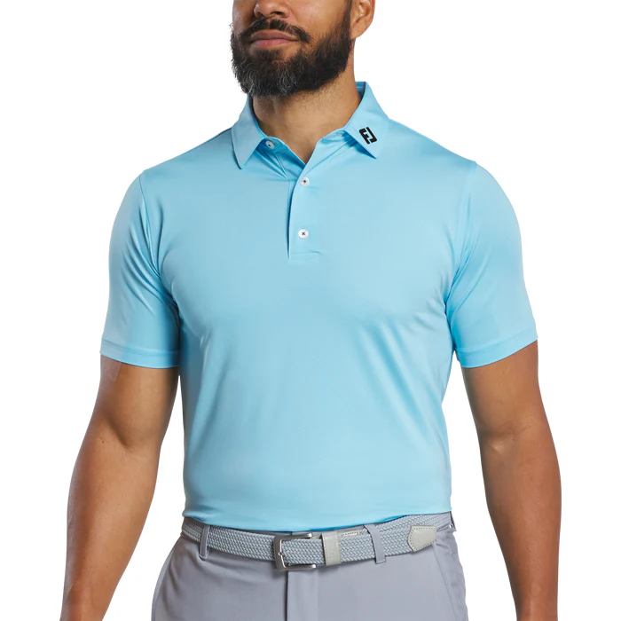 FootJoy Tonal Dot Print Lisle Polo - Image 17