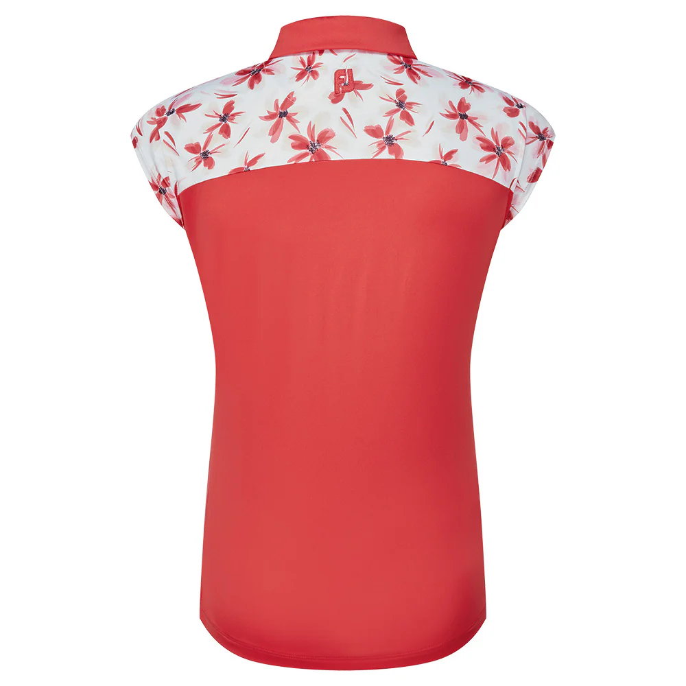 FootJoy CS Blocked Floral Print Ladies Polo - Image 10