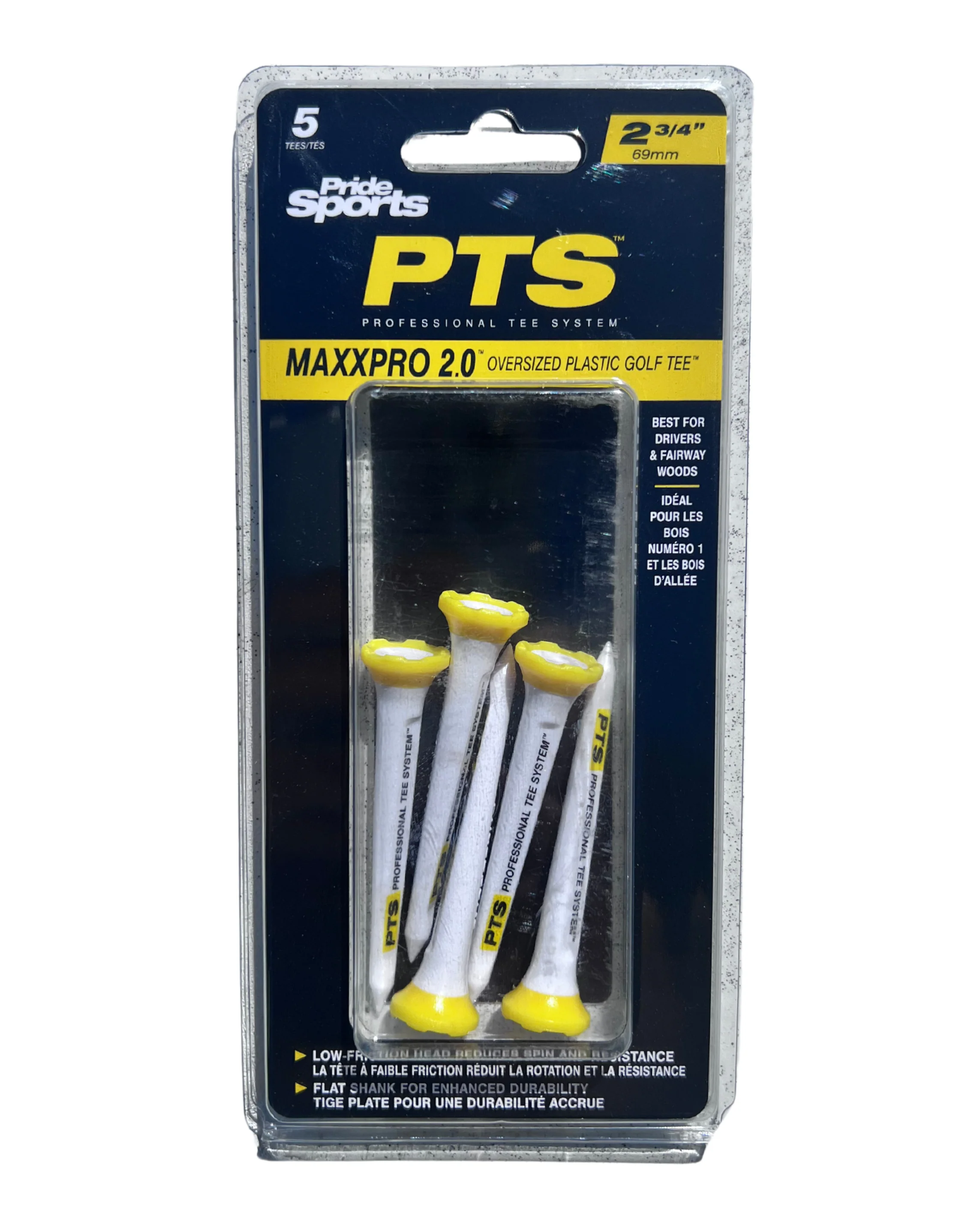 Pride Maxxpro 2.0 Oversize Precision Tee System 2 3/4" Plastic Combo Tees - 5pk