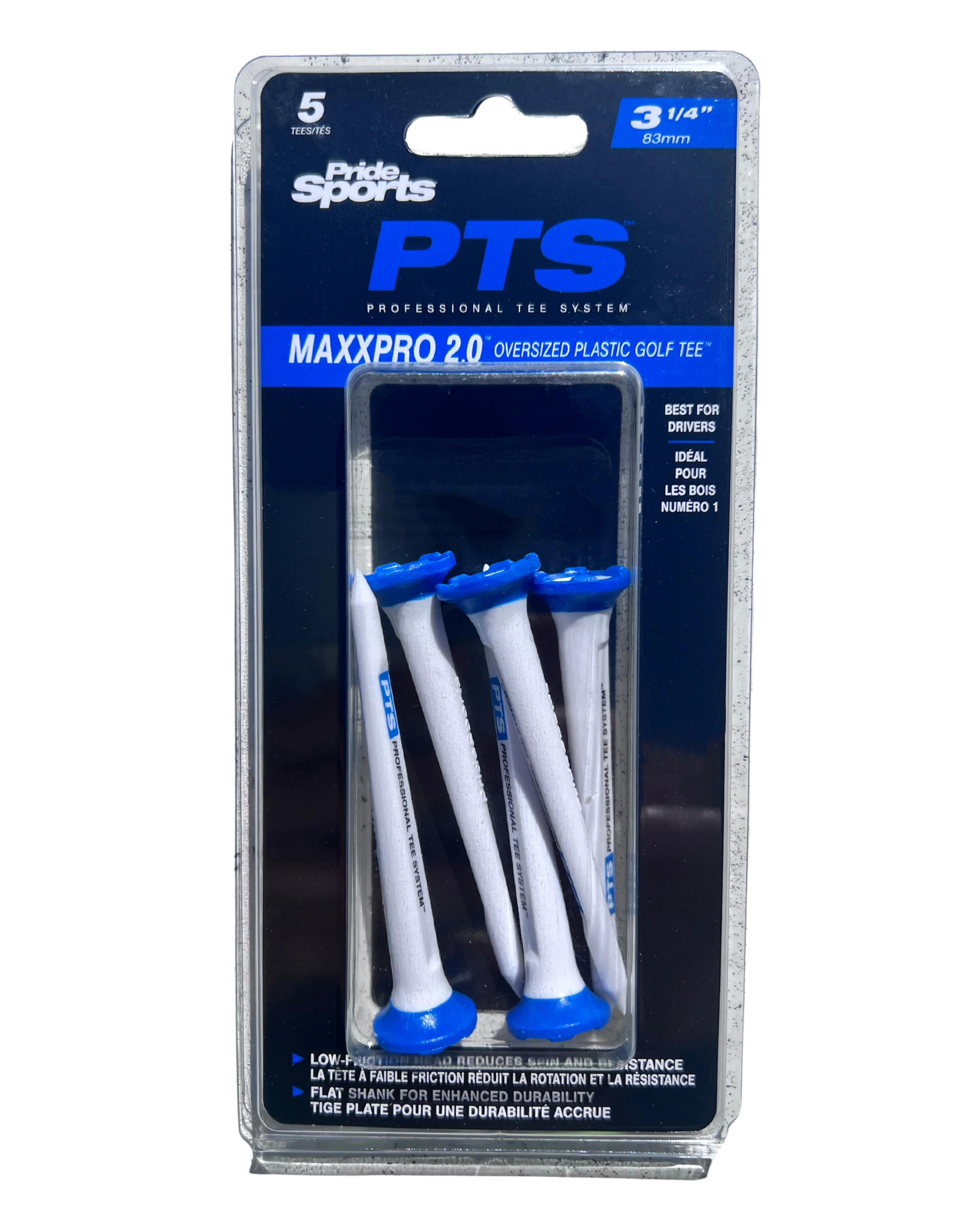 Pride Maxxpro 2.0 Oversize Precision Tee System 3 1/4" Plastic Combo Tees - 5pk