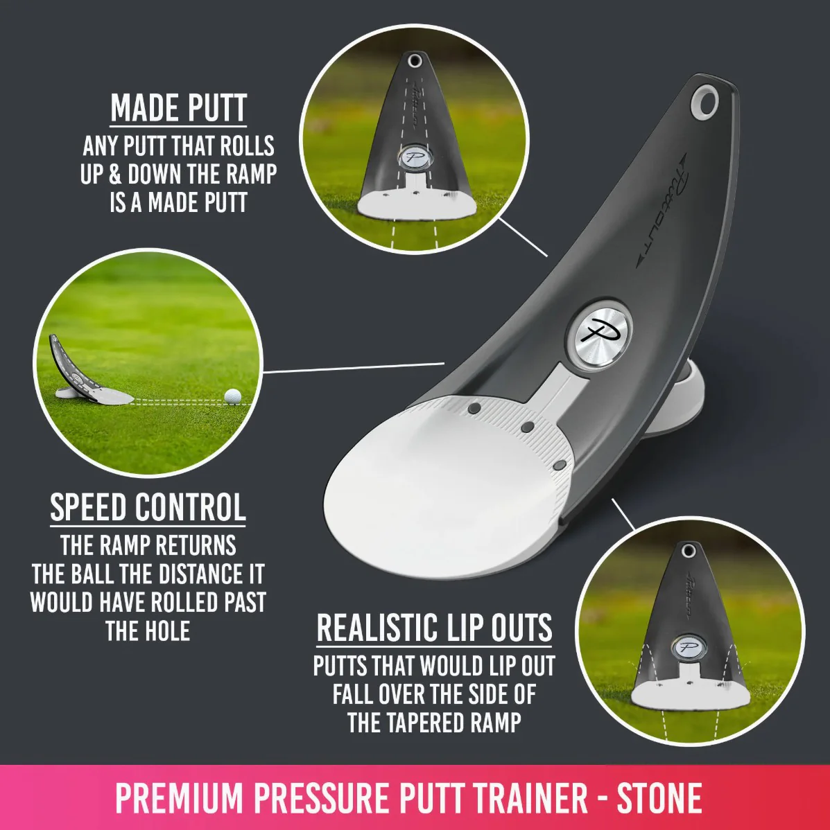 PuttOut Premium Pressure Trainer - Stone - Image 3