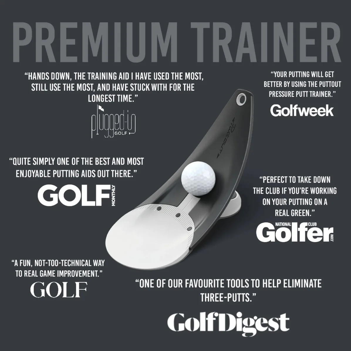 PuttOut Premium Pressure Trainer - Stone - Image 7
