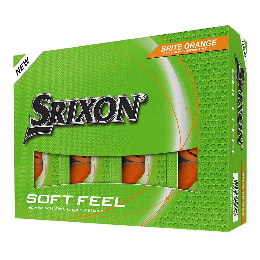 Srixon 2025 Soft Feel 14 Golf Balls 12pk - Brite Orange