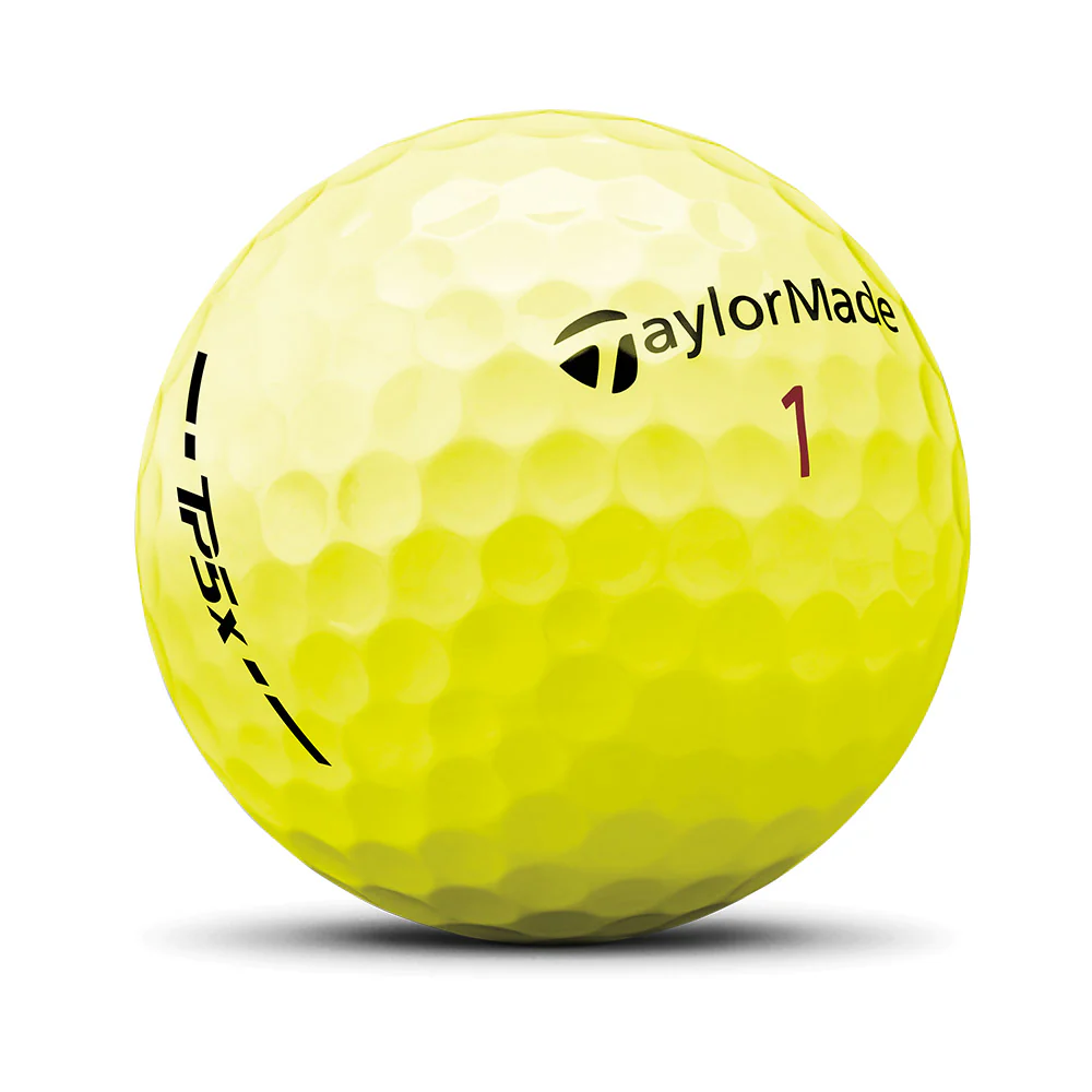 TaylorMade 2024 TP5x Golf Balls 12pk - Yellow - Image 3
