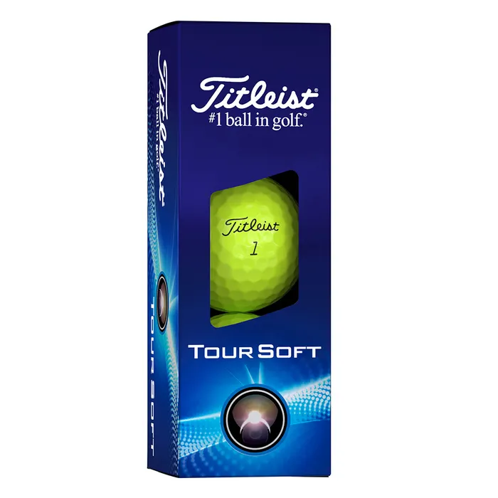 Titleist 2024 Tour Soft Golf Balls 12pk - Yellow - Image 3