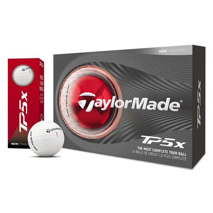 TaylorMade 2026 TP5X Golf Balls 12pk - White - Image 2